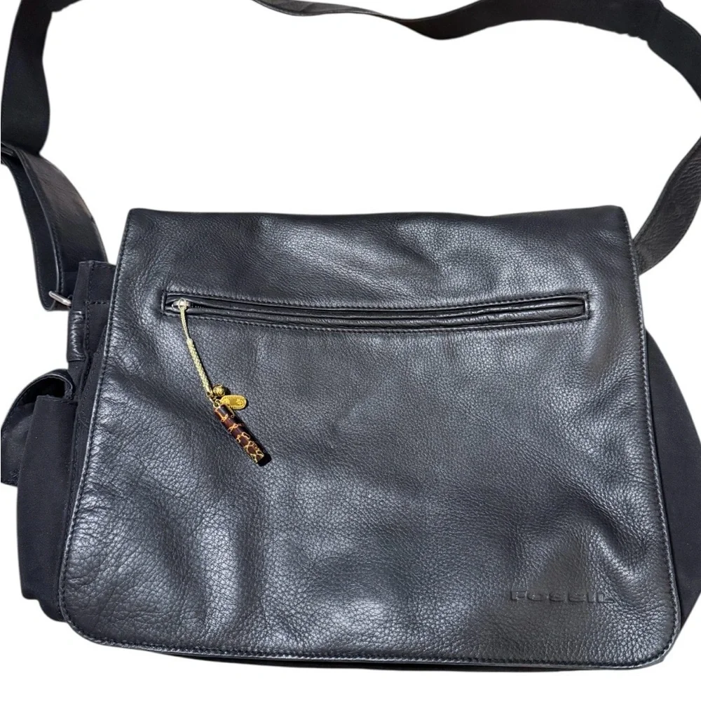 Fossil Vintage‎ Leather Messenger/Laptop Bag Unisex